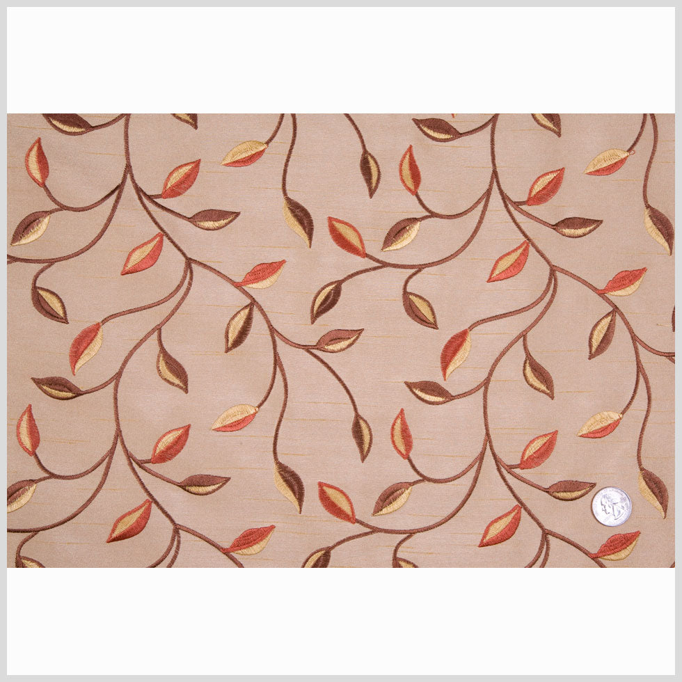 Victorian Gold/Rustique/Cinnamon/Gold Floral Shantung /Dupioni Full Victorian Gold/Rustique/Cinnamon/Gold Floral Shantung /Dupioni Full