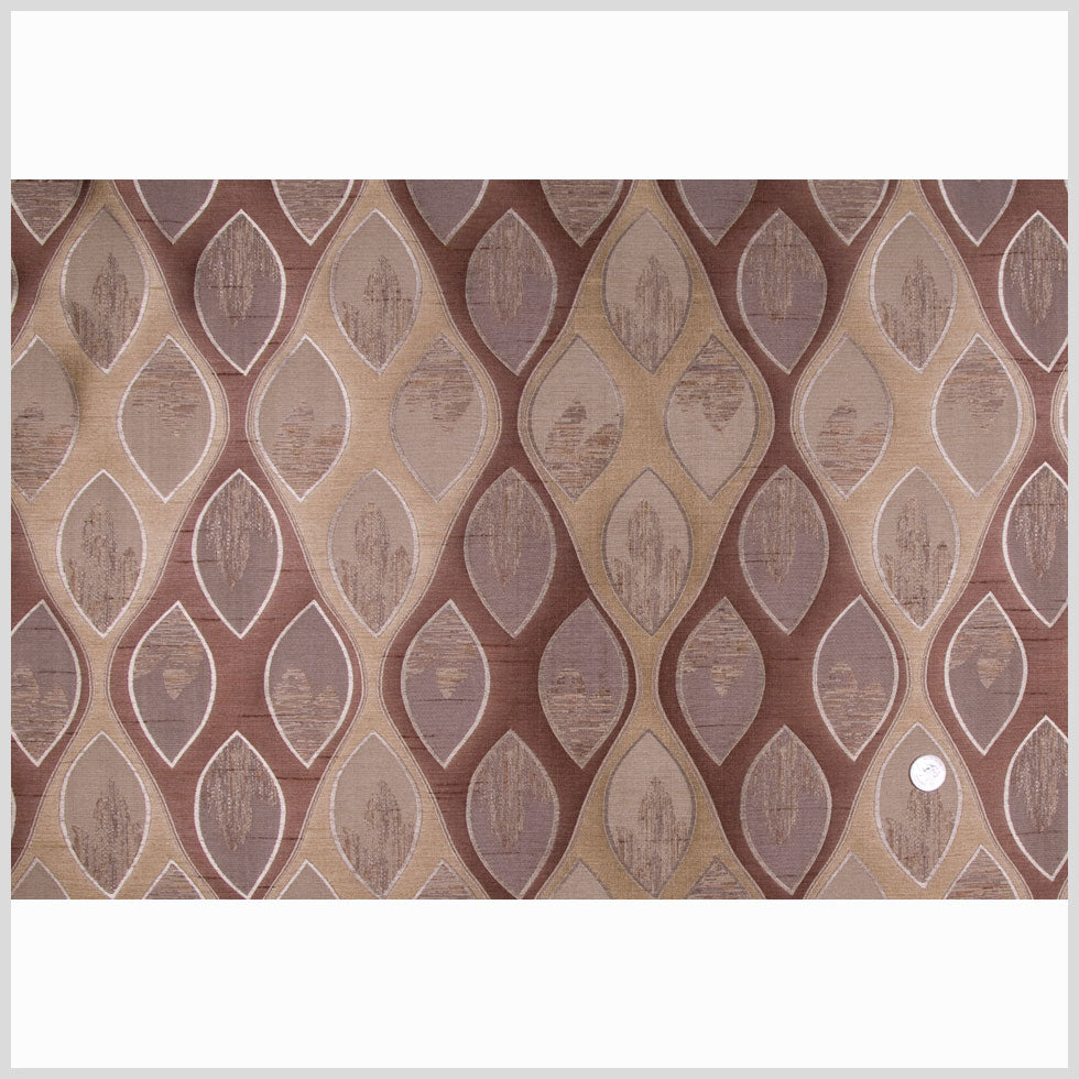 Chocolate/Antique Gold Geometric Woven Full Chocolate/Antique Gold Geometric Woven Full