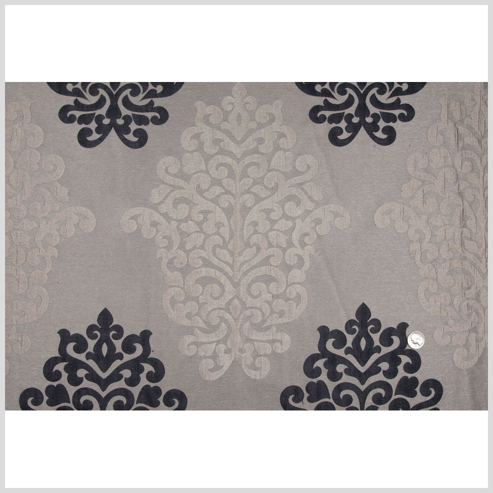 Ivory/Dirty Beige/Charcoal Damask Brocade Full Ivory/Dirty Beige/Charcoal Damask Brocade Full