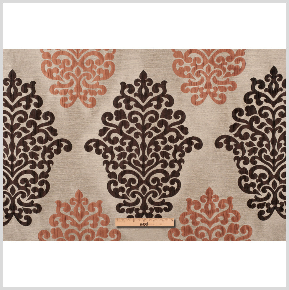 Cappuccino/Terracotta/Chocolate Damask Brocade Full Cappuccino/Terracotta/Chocolate Damask Brocade Full