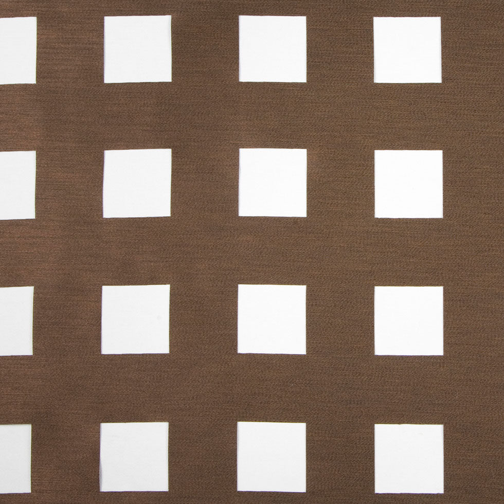 Chocolate Checks Burnout & Lasercut Chocolate Checks Burnout & Lasercut