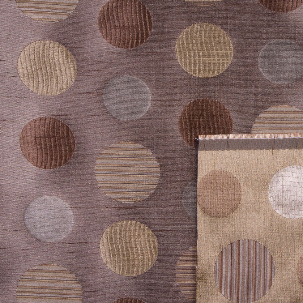 Brown Gold/Victorian Gold Geometric Shantung /Dupioni Brown Gold/Victorian Gold Geometric Shantung /Dupioni
