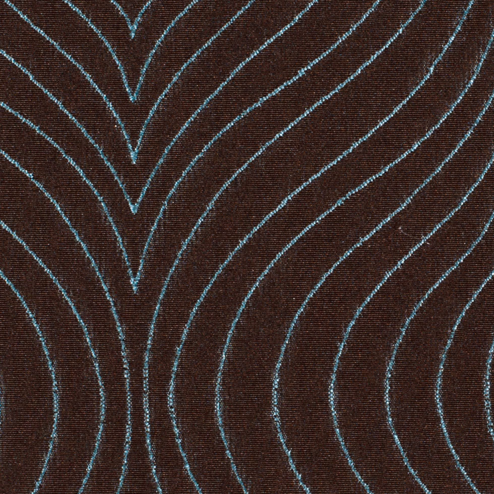 Iridescent Chocolate/Blue Geometric Woven Detail Iridescent Chocolate/Blue Geometric Woven Detail