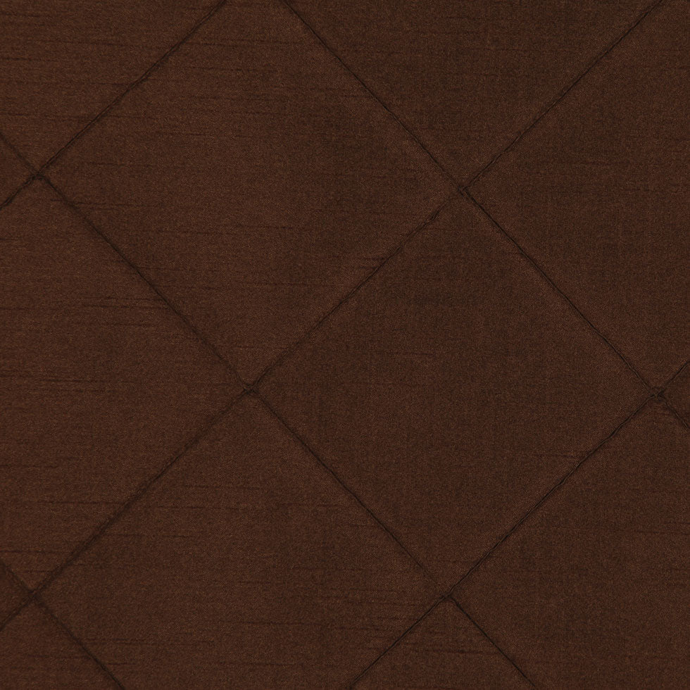 Chocolate Pintucked Shantung /Dupioni Chocolate Pintucked Shantung /Dupioni