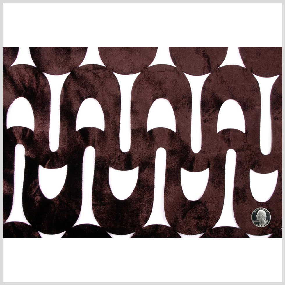 Chocolate Lazer Cut Velvet Full Chocolate Lazer Cut Velvet Full