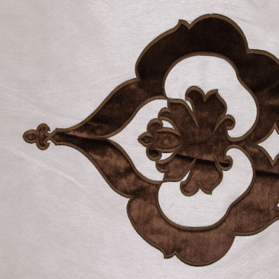 Brown/Cream Floral Velvet Brown/Cream Floral Velvet