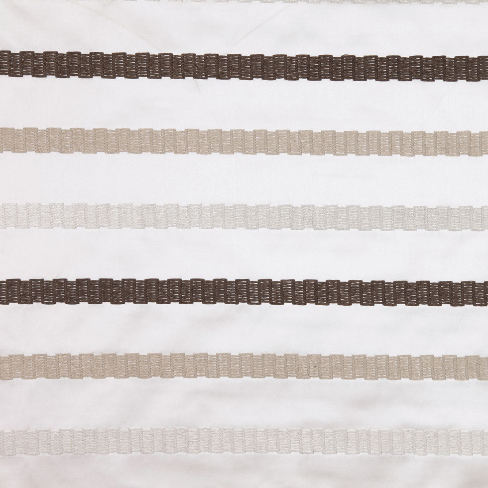 Linen/Brown Stripes Embroidery Stripe Linen/Brown Stripes Embroidery Stripe