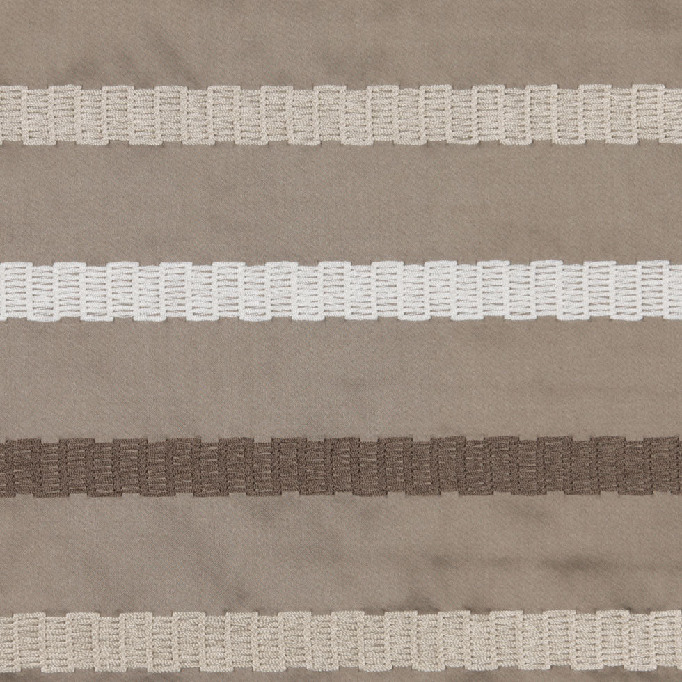Latte/Beige Stripes Embroidery Stripe Detail Latte/Beige Stripes Embroidery Stripe Detail