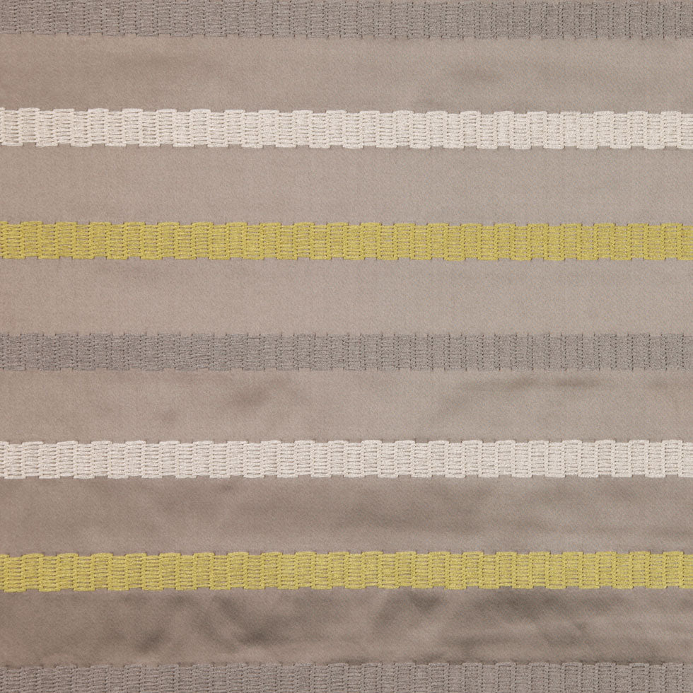 Otter/Lime Stripes Embroidery Stripe Otter/Lime Stripes Embroidery Stripe