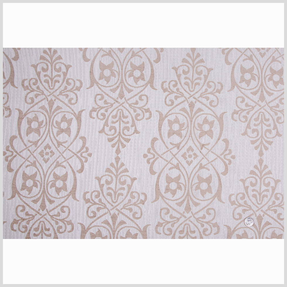 Silver/Beige Floral Brocade Full Silver/Beige Floral Brocade Full