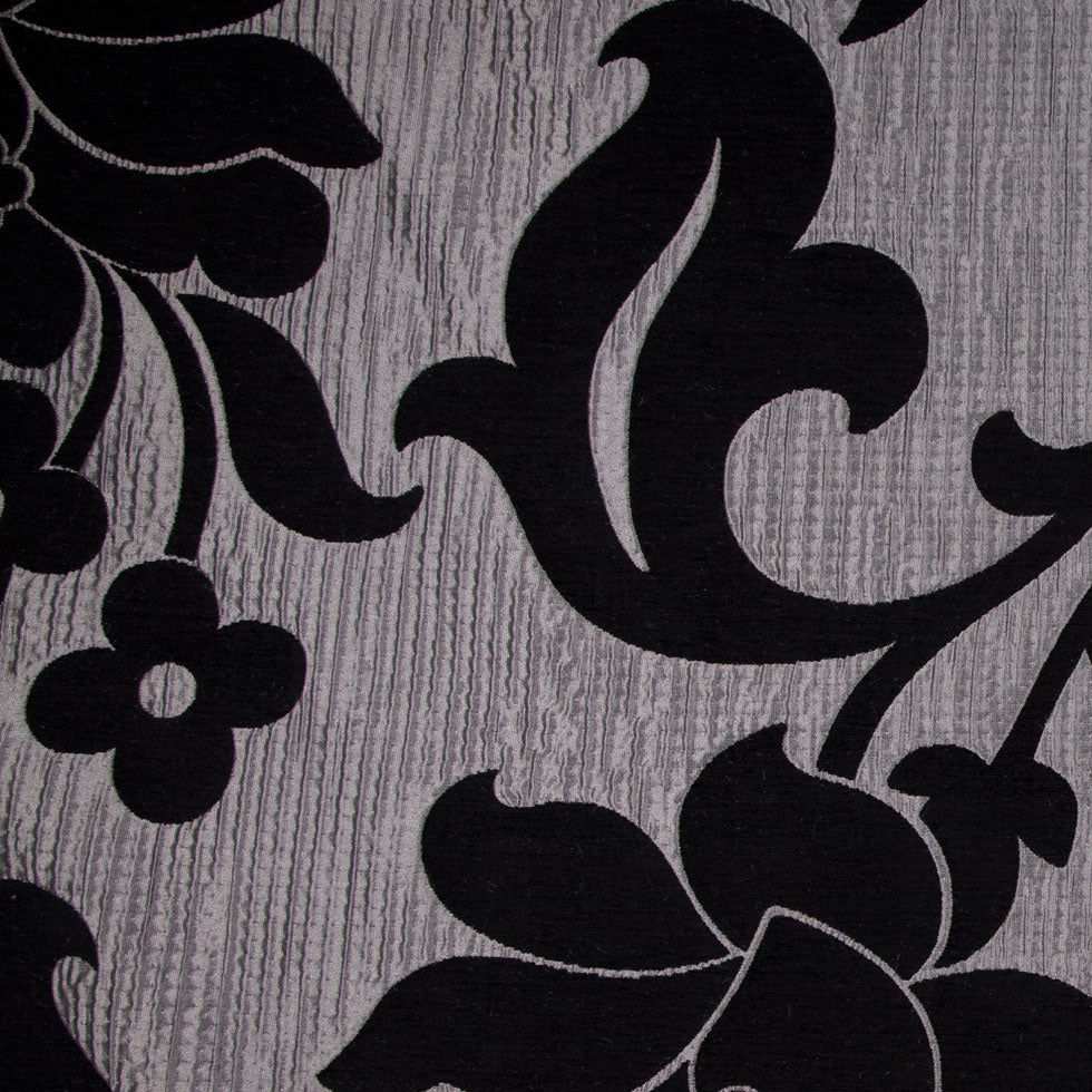 Platinum/Black Floral Brocade Platinum/Black Floral Brocade