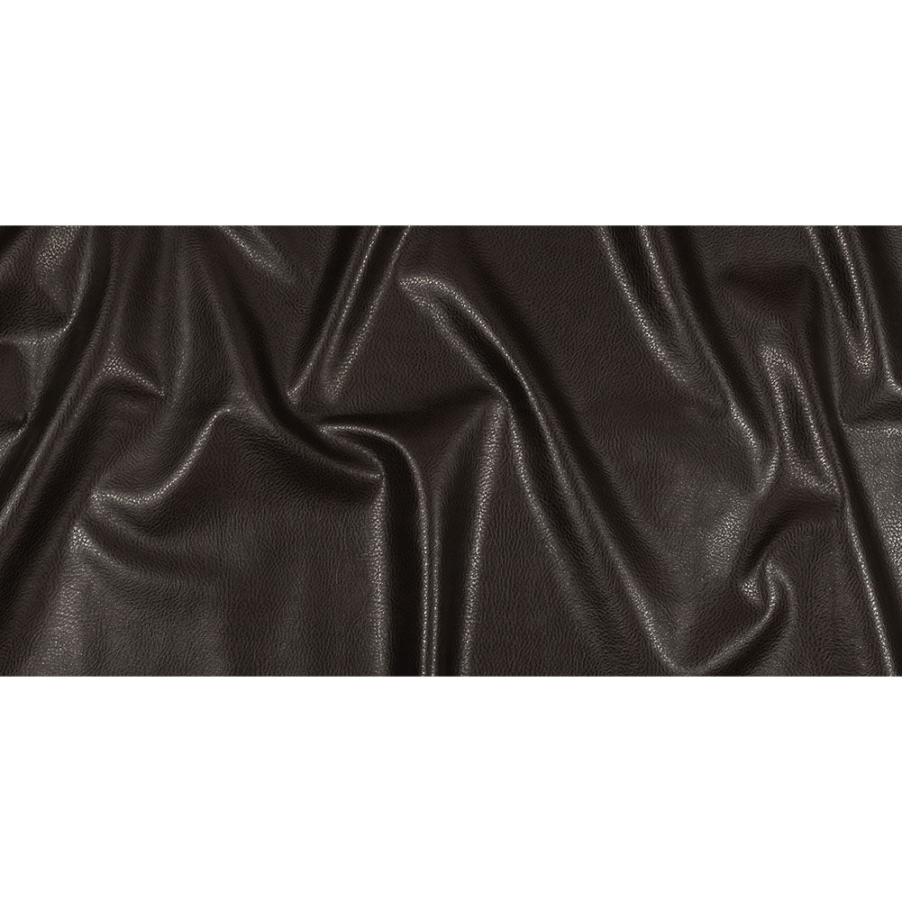 Brown Pebbled Faux Leather with Woven Backing Full Brown Pebbled Faux Leather with Woven Backing Full