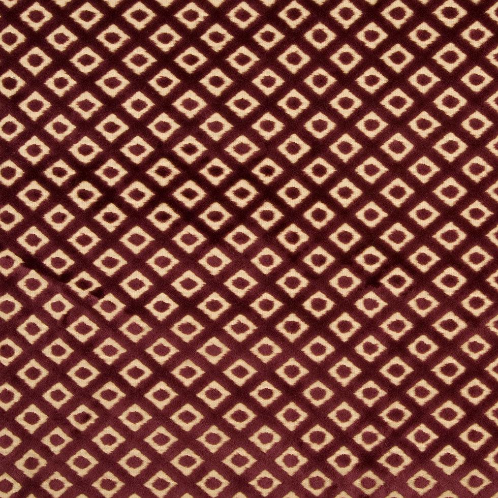 Eggplant/Beige Diamonds Velvet Eggplant/Beige Diamonds Velvet