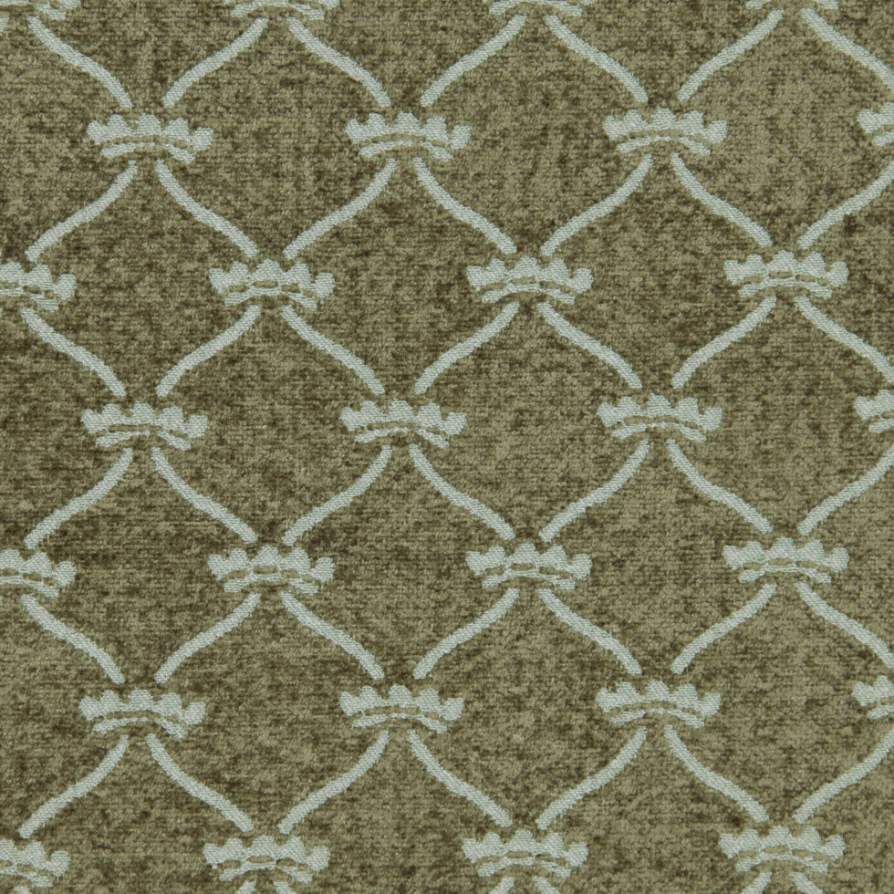 Olive/Mint Classical Chenille Detail Olive/Mint Classical Chenille Detail