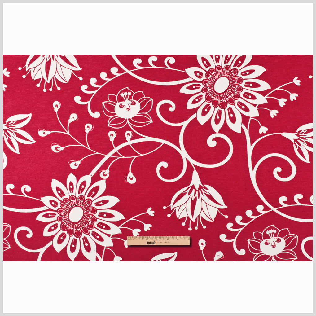 Off-White/Primary Red Floral Canvas Full Off-White/Primary Red Floral Canvas Full