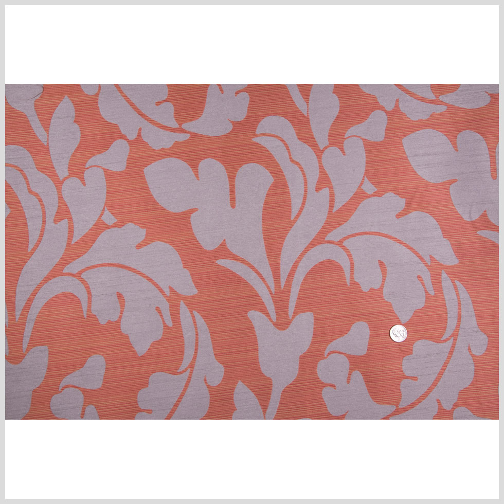 Terracotta/Gray Floral Woven Full Terracotta/Gray Floral Woven Full