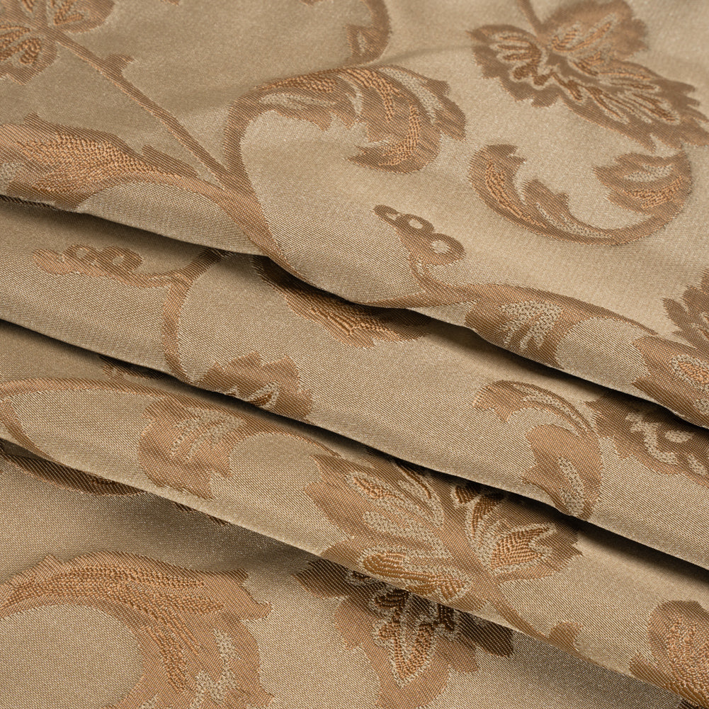 Victorian Gold/Taupe Geometric Taffeta Folded Victorian Gold/Taupe Geometric Taffeta Folded