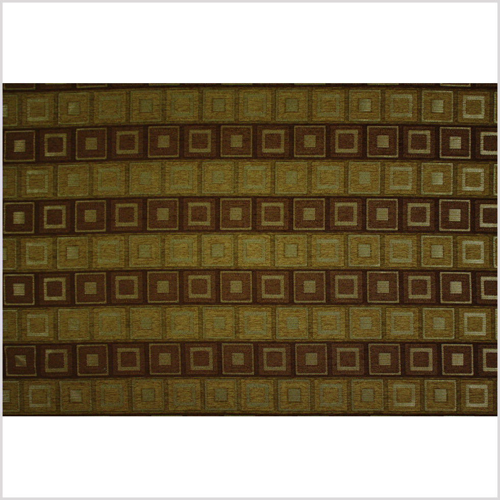 Chocolate/Sandstone/Silver/Plateau Gold Checks Chenille Full Chocolate/Sandstone/Silver/Plateau Gold Checks Chenille Full