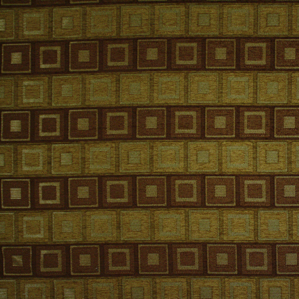 Chocolate/Sandstone/Silver/Plateau Gold Checks Chenille Chocolate/Sandstone/Silver/Plateau Gold Checks Chenille