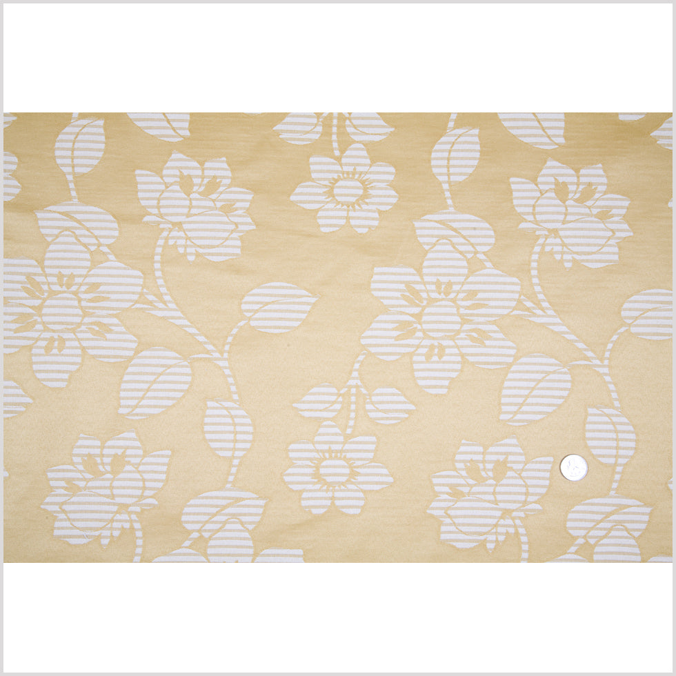 Mustard/Beige Floral Woven Full Mustard/Beige Floral Woven Full