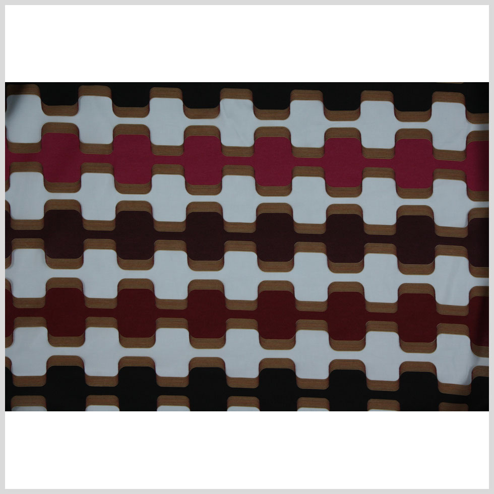 Black/Fuchsia/Mystic Burgundy/Burgundy Geometric Prints Full Black/Fuchsia/Mystic Burgundy/Burgundy Geometric Prints Full