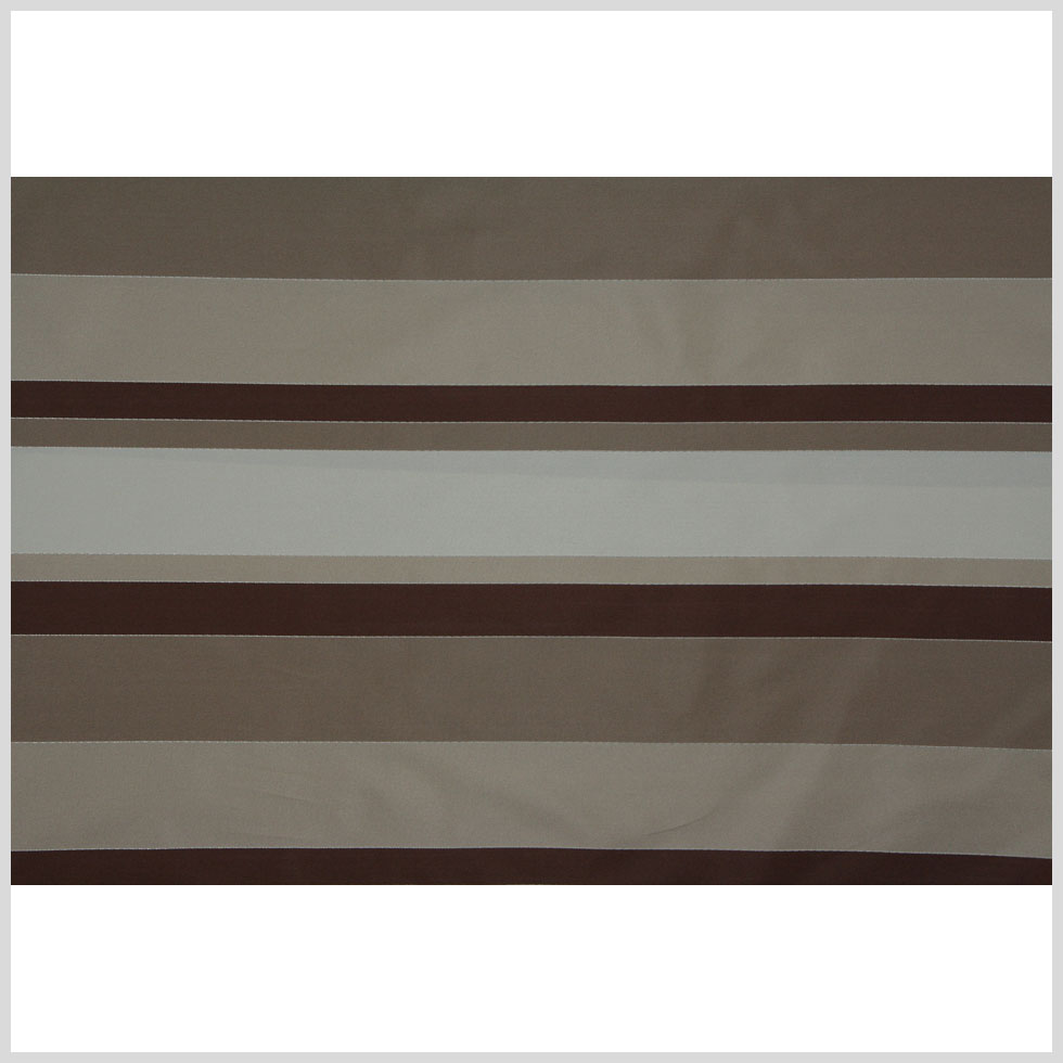 Chocolate/Taupe/khaki/Cream Stripes Woven Full Chocolate/Taupe/khaki/Cream Stripes Woven Full