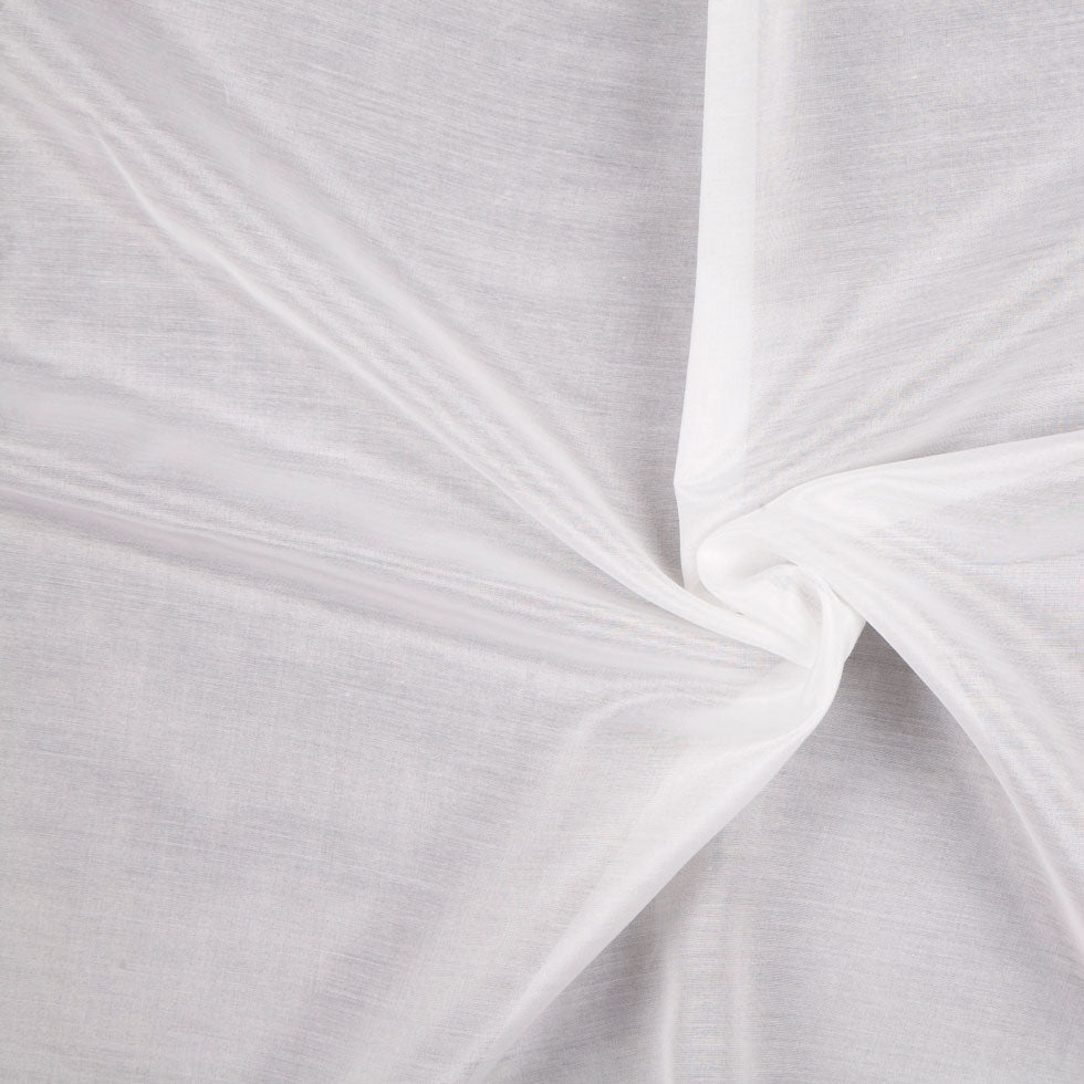 White Silk and Cotton Voile White Silk and Cotton Voile