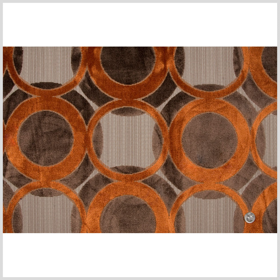 Chocolate/Pumpkin Geometric Chenille Full Chocolate/Pumpkin Geometric Chenille Full