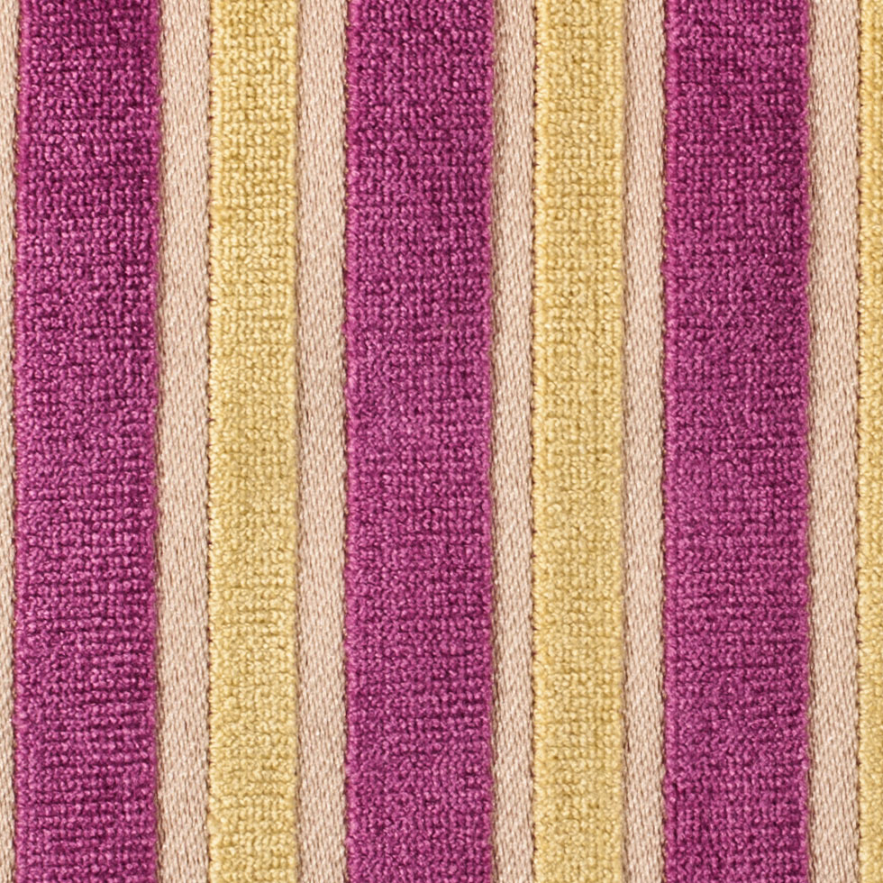 Lemon Fuchsia Stripes Velvet Detail Lemon Fuchsia Stripes Velvet Detail