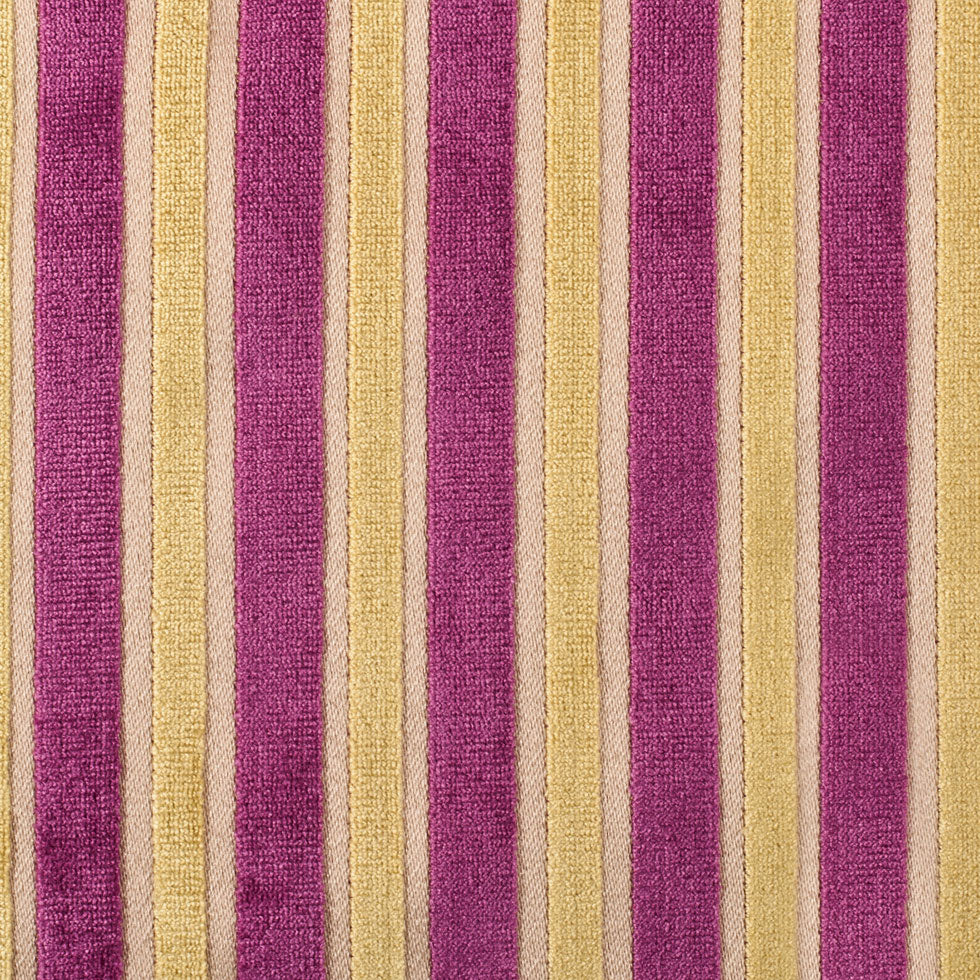 Lemon Fuchsia Stripes Velvet Lemon Fuchsia Stripes Velvet