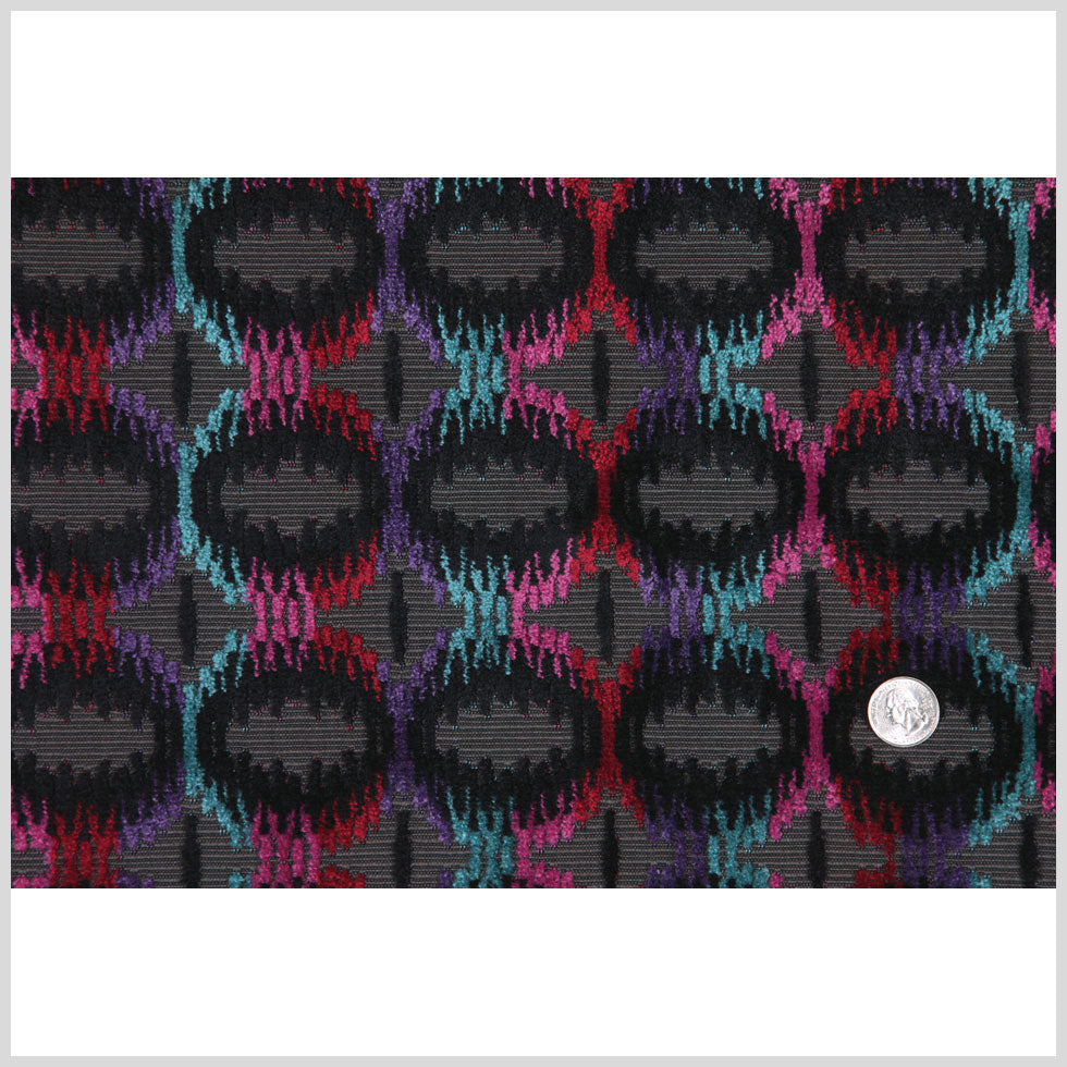 Zwart/Multi 6489 Geometric Velvet Full Zwart/Multi 6489 Geometric Velvet Full