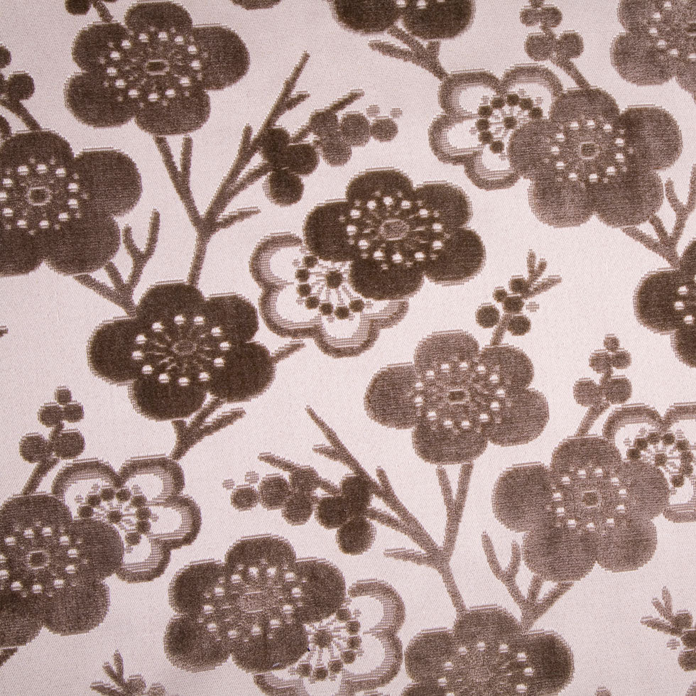Chocolate/Beige Floral Chenille Chocolate/Beige Floral Chenille