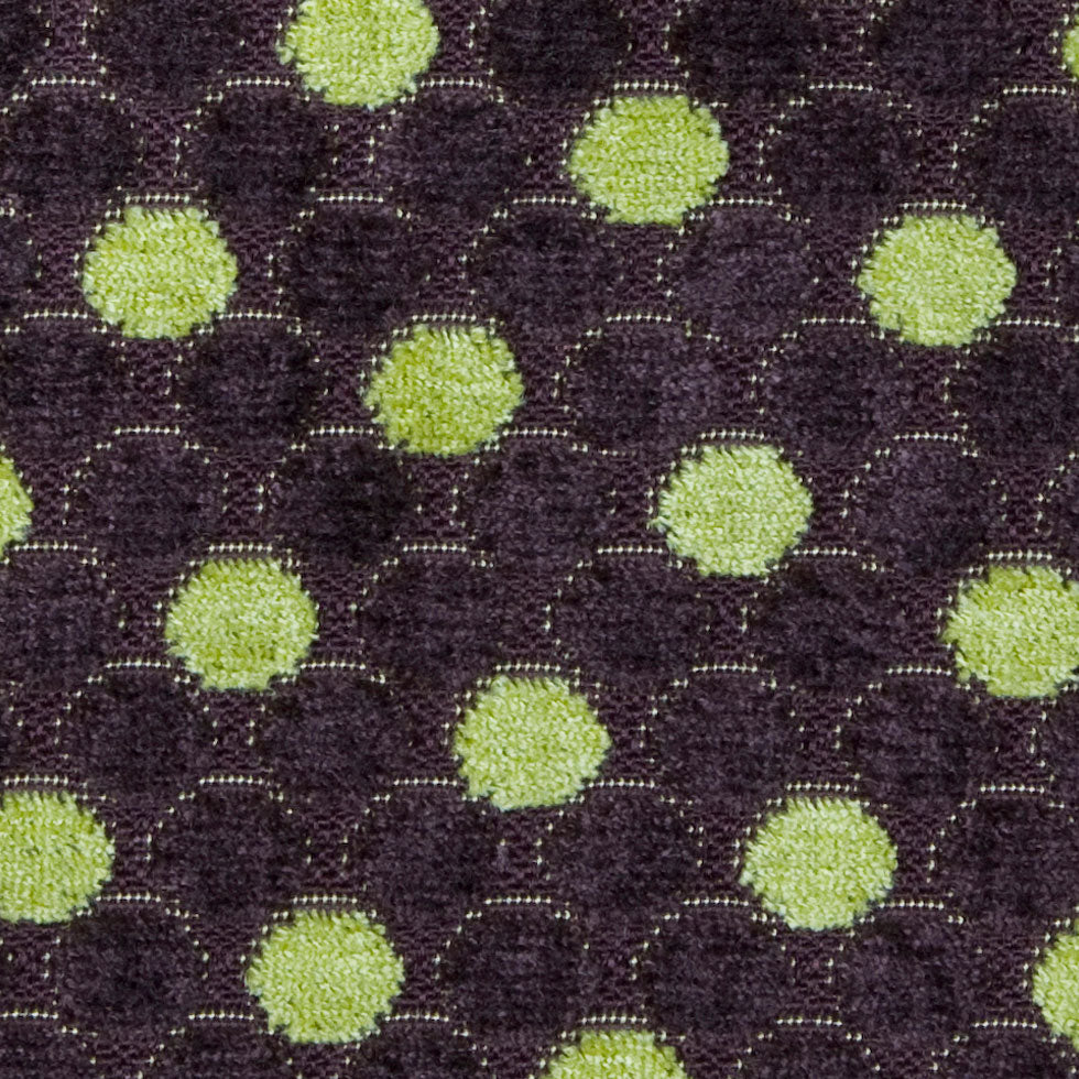 Mulberry/Citron Polka Dots Chenille Detail Mulberry/Citron Polka Dots Chenille Detail