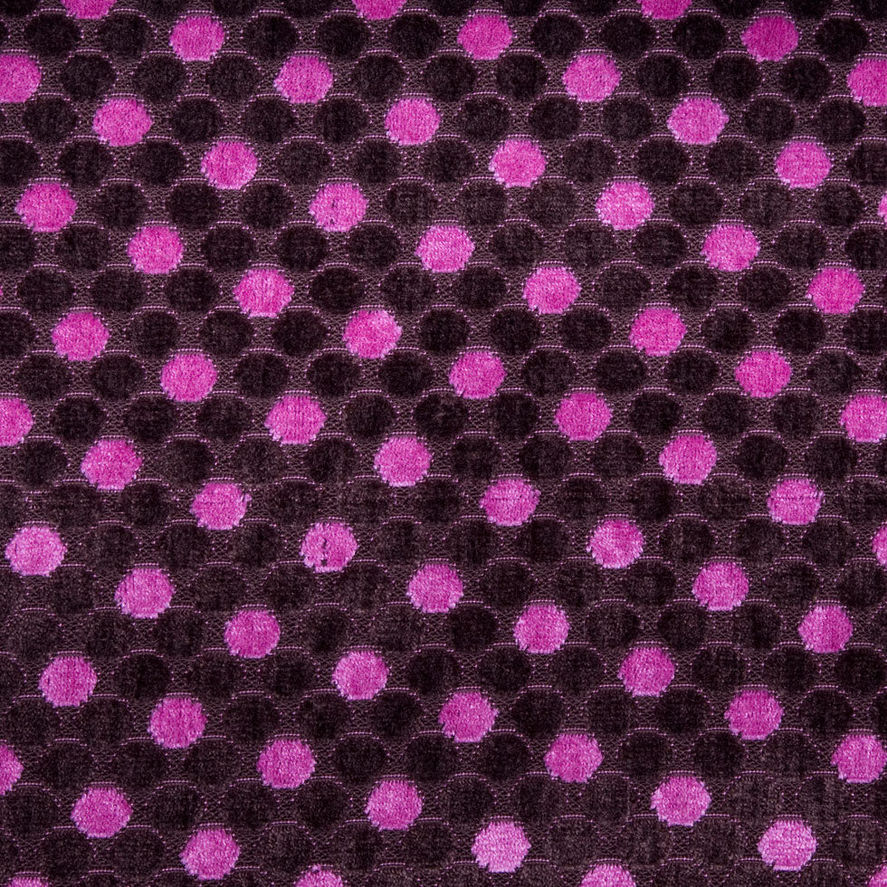 Chocolate/Liz Berry Polka Dots Chenille Chocolate/Liz Berry Polka Dots Chenille