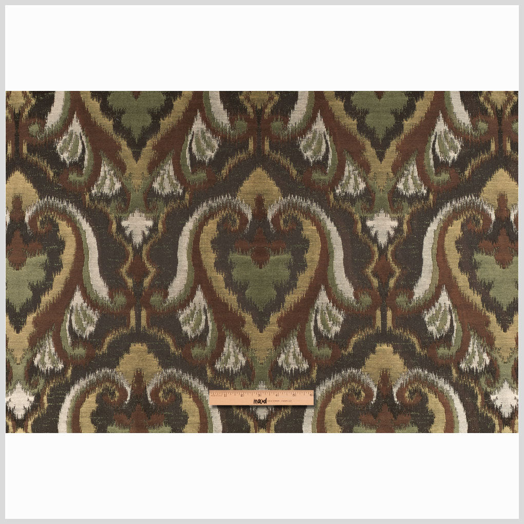 Chocolate/Black-Brown/Moss/Ivory/Victorian Gold Damask Woven Full Chocolate/Black-Brown/Moss/Ivory/Victorian Gold Damask Woven Full