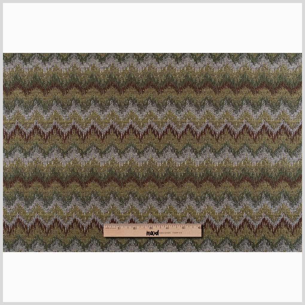 Chocolate/Black-Brown/Moss/Ivory/Victorian Gold Zig Zag Woven Full Chocolate/Black-Brown/Moss/Ivory/Victorian Gold Zig Zag Woven Full