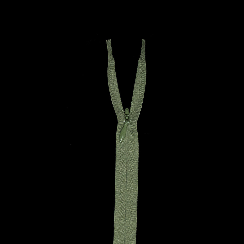 Invisible Zipper 9" by YKK - 064 Turtle Green Invisible Zipper 9" by YKK - 064 Turtle Green
