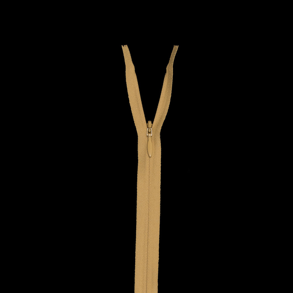 Invisible Zipper 9" by YKK - 106 Sauterne Yellow Invisible Zipper 9" by YKK - 106 Sauterne Yellow