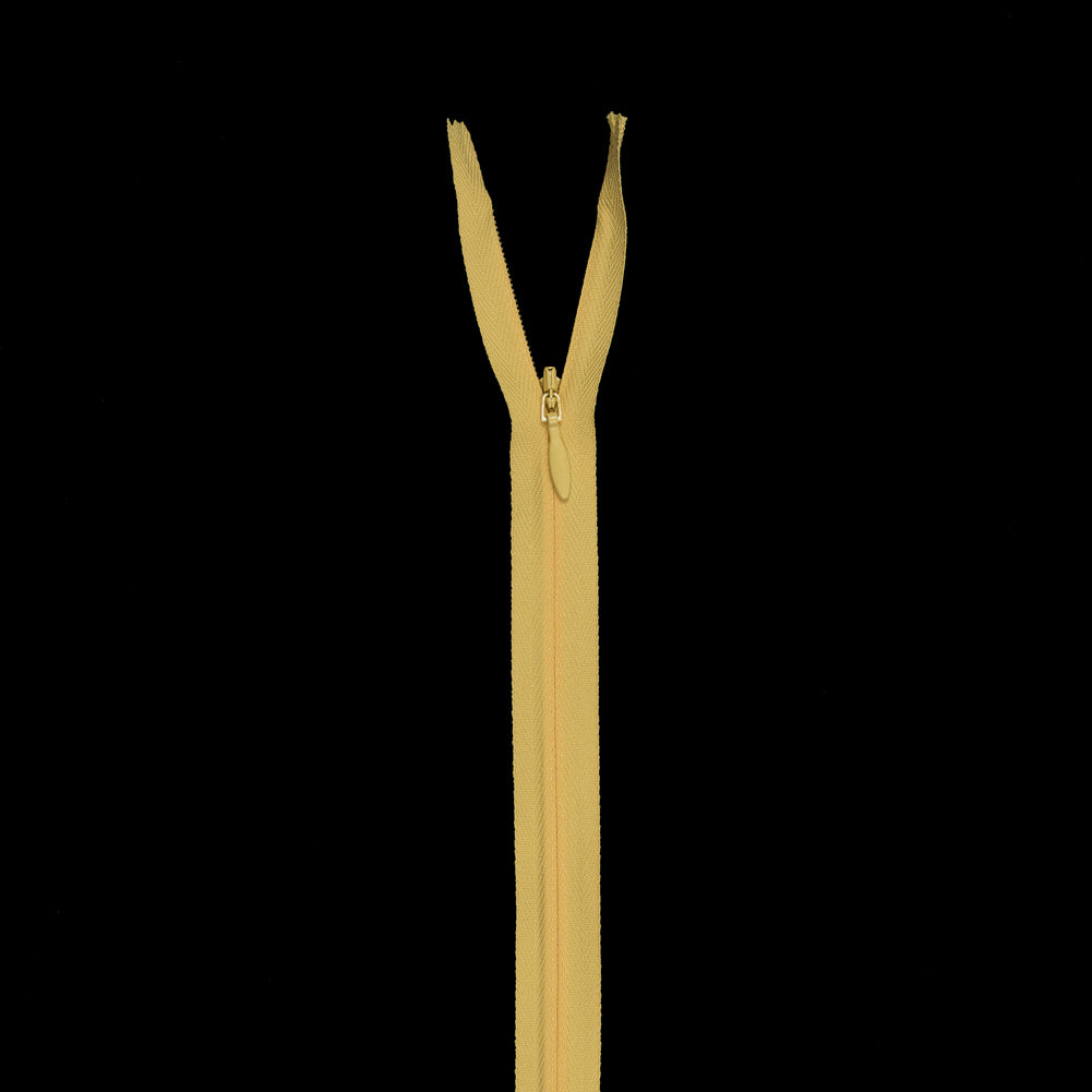 Invisible Zipper 9" by YKK - 116 Empire Yellow Invisible Zipper 9" by YKK - 116 Empire Yellow