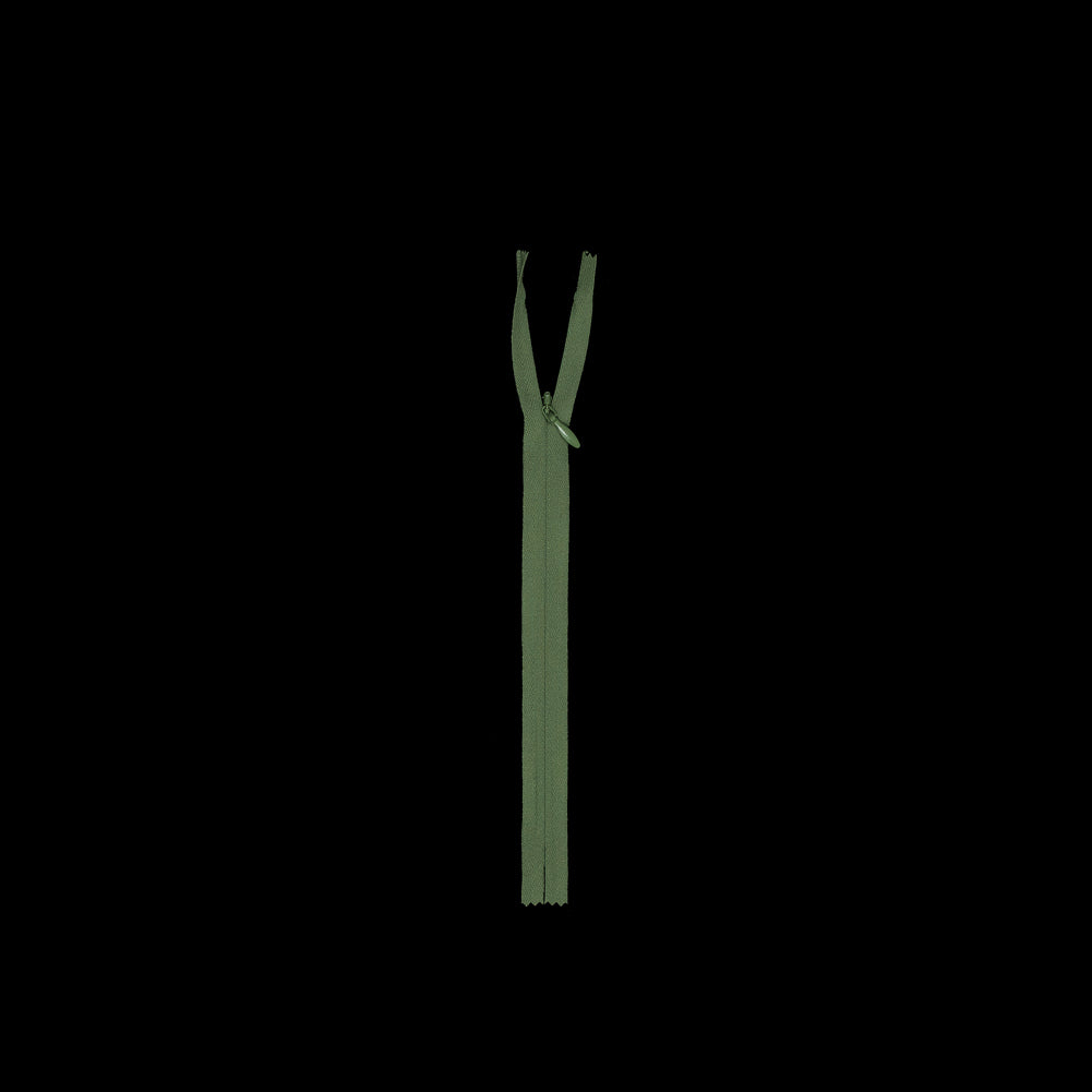 Invisible Zipper 9" by YKK - 528 Fluorite Green Detail Invisible Zipper 9" by YKK - 528 Fluorite Green Detail