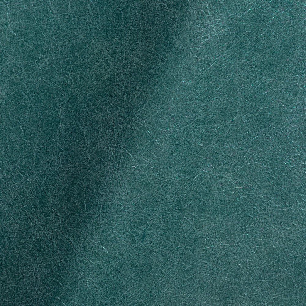 Madeira Italian Teal Aniline Dyed Waxed Top Grain Cow Leather Hide Madeira Italian Teal Aniline Dyed Waxed Top Grain Cow Leather Hide