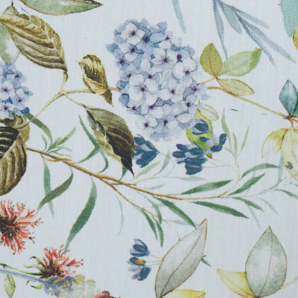 Cotton Poplin - White Floral Border - La Marche des Fleurs Print - Mood Exclusive Jacques Collection Cotton Poplin - White Floral Border - La Marche des Fleurs Print - Mood Exclusive Jacques Collection