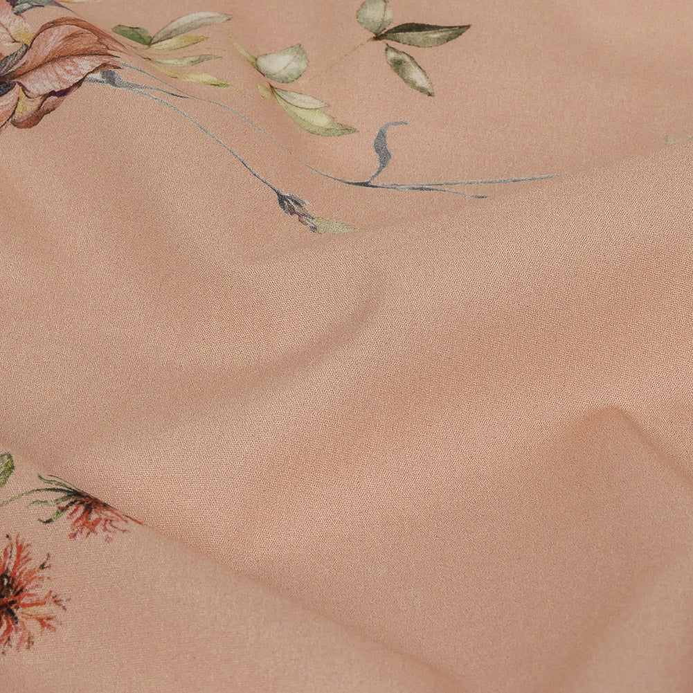 Cotton Poplin - Pink Floral Border - La Marche des Fleurs Print - Mood Exclusive Jacques Collection Cotton Poplin - Pink Floral Border - La Marche des Fleurs Print - Mood Exclusive Jacques Collection