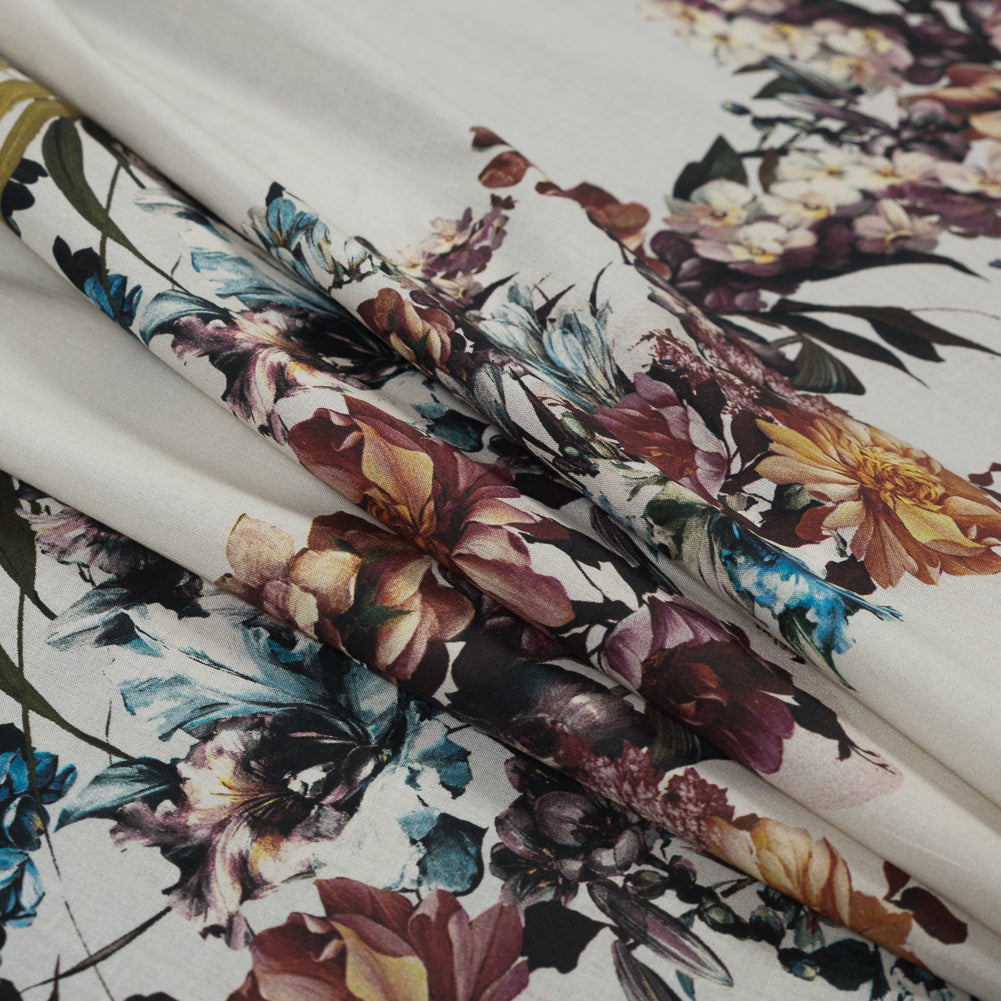 Cotton Voile Panel - Floral Band - Hera's Offering Print - Mood Exclusive Gaia Collection Cotton Voile Panel - Floral Band - Hera's Offering Print - Mood Exclusive Gaia Collection