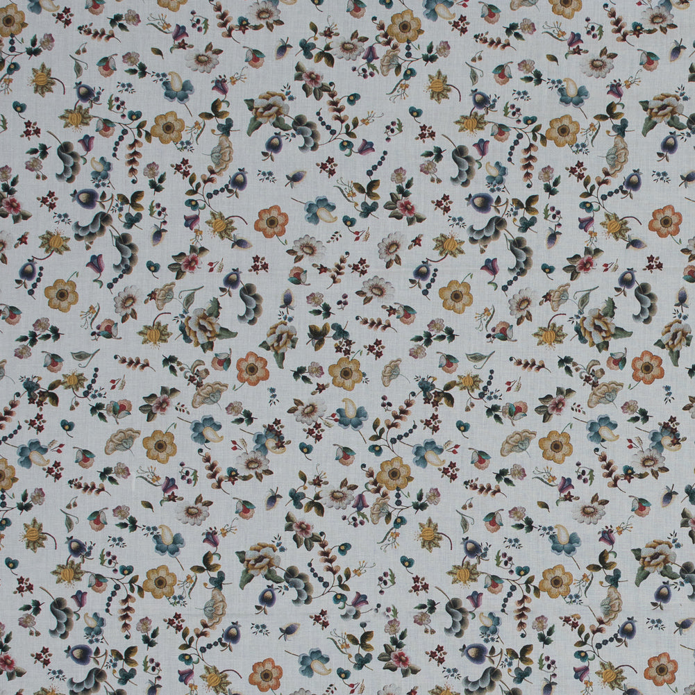 Mood Exclusive White Blooms of Nature's Bounty Cotton Voile Mood Exclusive White Blooms of Nature's Bounty Cotton Voile