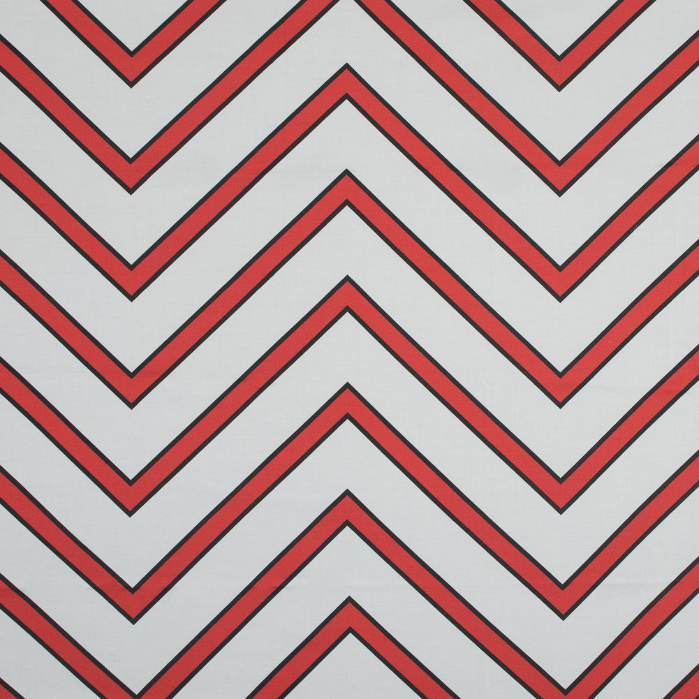 Stretch Cotton Sateen - Red Chrevrons - Mood Exclusive Hele Zig-Zag Print Stretch Cotton Sateen - Red Chrevrons - Mood Exclusive Hele Zig-Zag Print