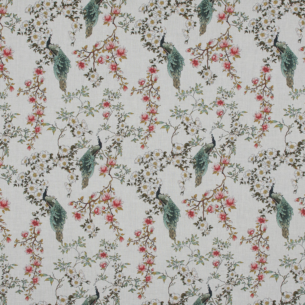 Cotton Voile - White Floral - Dignity of Enlightenment Print - Mood Exclusive Key Largo Collection Cotton Voile - White Floral - Dignity of Enlightenment Print - Mood Exclusive Key Largo Collection