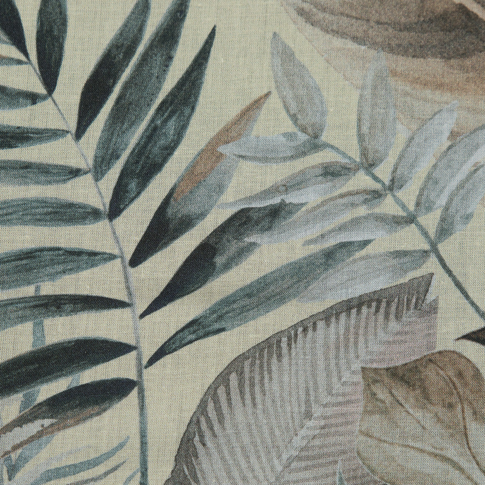 Cotton Voile - Yellow Tropical Leaves - Efficacy of Contentment Print - Mood Exclusive Key Largo Collection Cotton Voile - Yellow Tropical Leaves - Efficacy of Contentment Print - Mood Exclusive Key Largo Collection