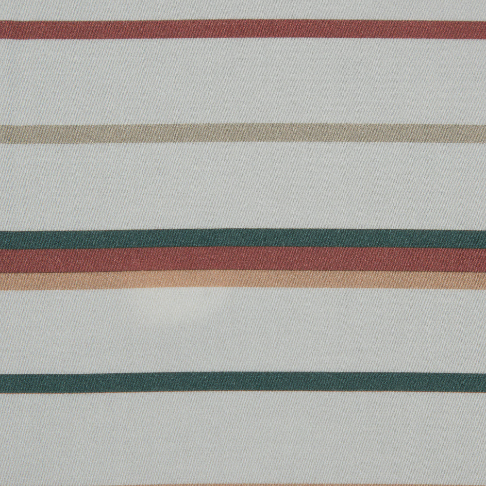 Stretch Cotton Sateen - Red, Green and White Stripes - Purity of Growth Print - Mood Exclusive Key Largo Collection Stretch Cotton Sateen - Red, Green and White Stripes - Purity of Growth Print - Mood Exclusive Key Largo Collection