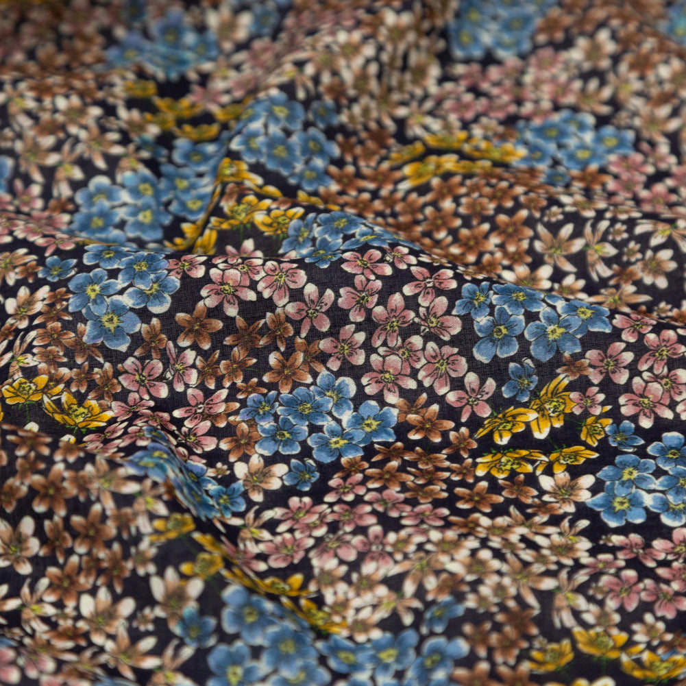 Cotton Voile - Indigo Floral - Floral Symphonies Print - Mood Exclusive St. Tropez Collection Cotton Voile - Indigo Floral - Floral Symphonies Print - Mood Exclusive St. Tropez Collection